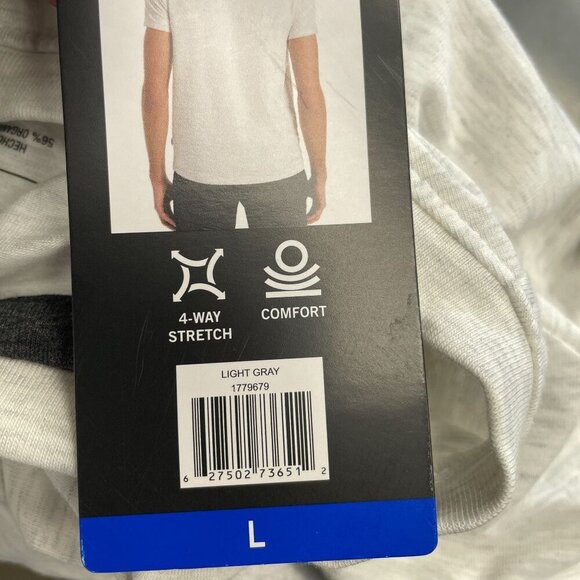 NEW Kenneth Cole Men's L Light Gray Organic Cotton Blend T-Shirt - Picture 6 of 7